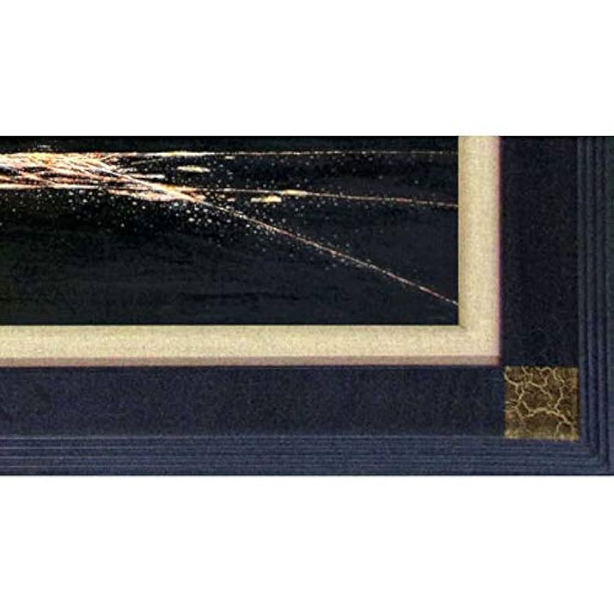 Amazon.co.jp: 渡辺ムサシ『赤富士(M20号)』油彩画 風景画